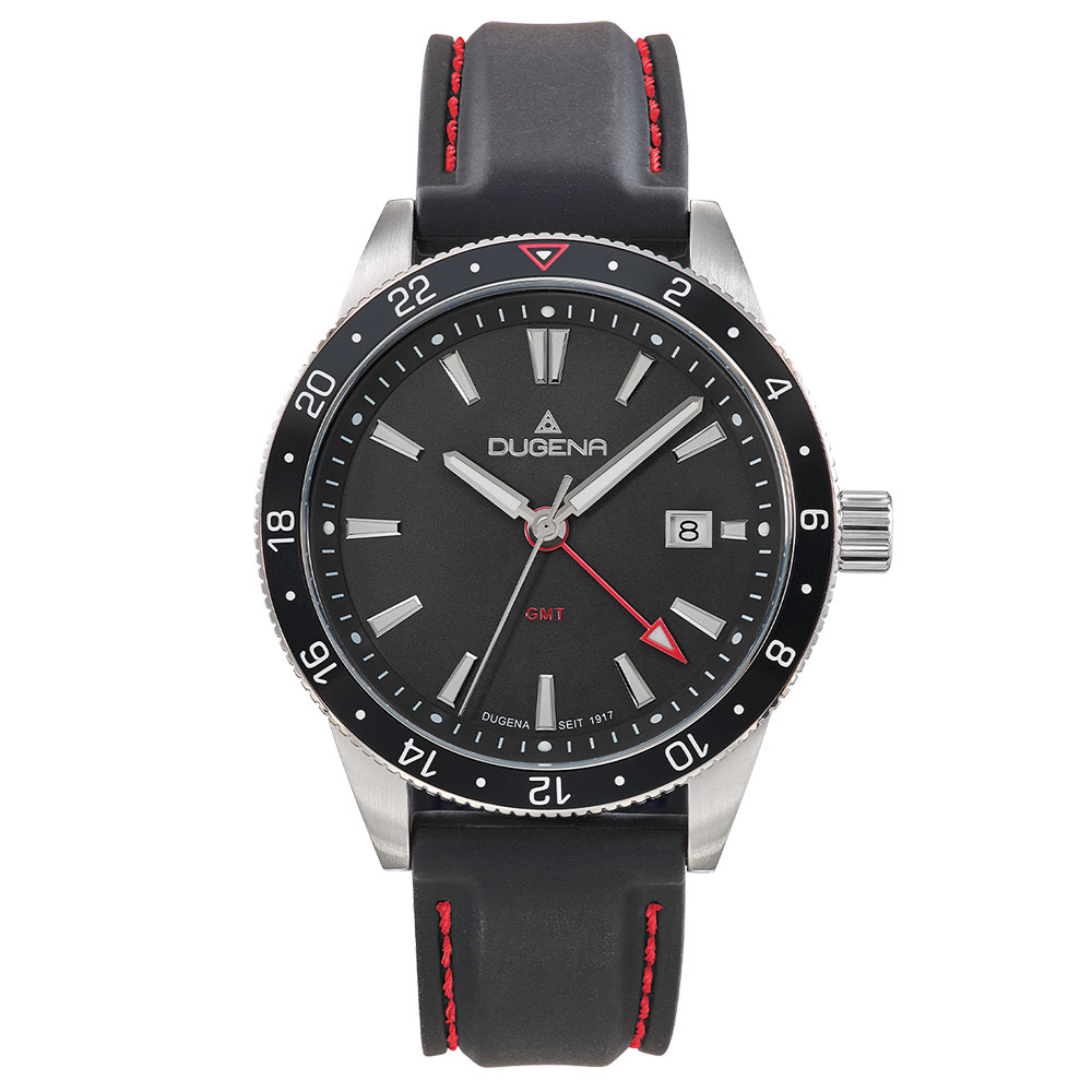 GMT Schwarz Silikonband